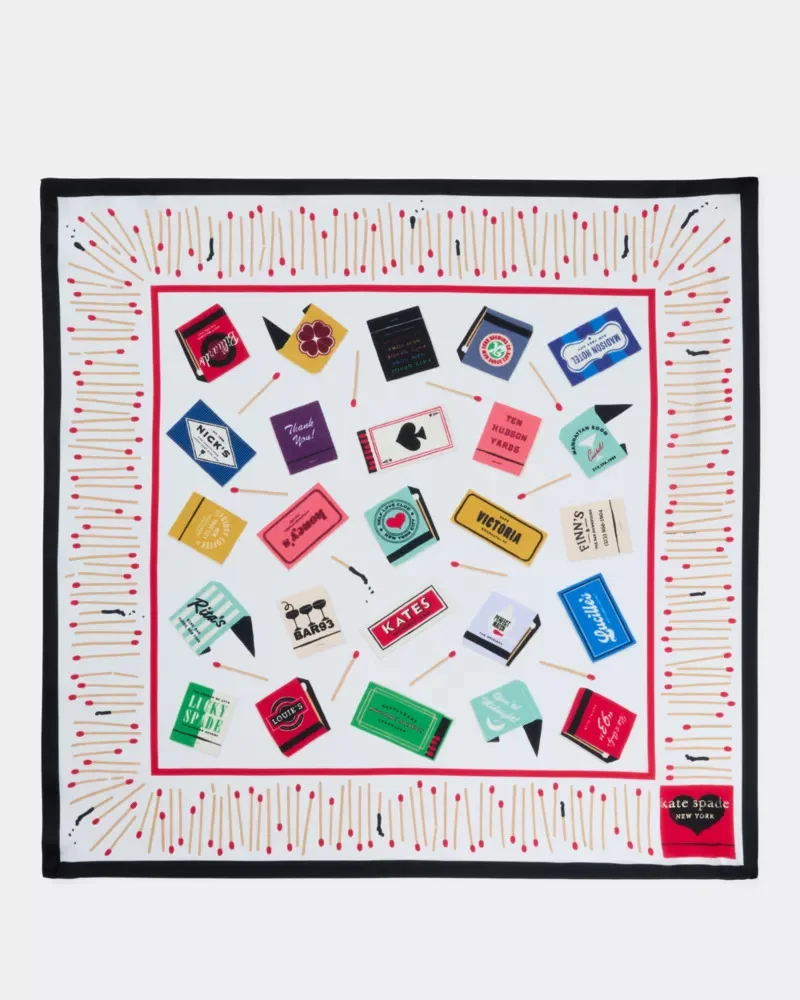 Matchbook Toss Silk Bandana - 1