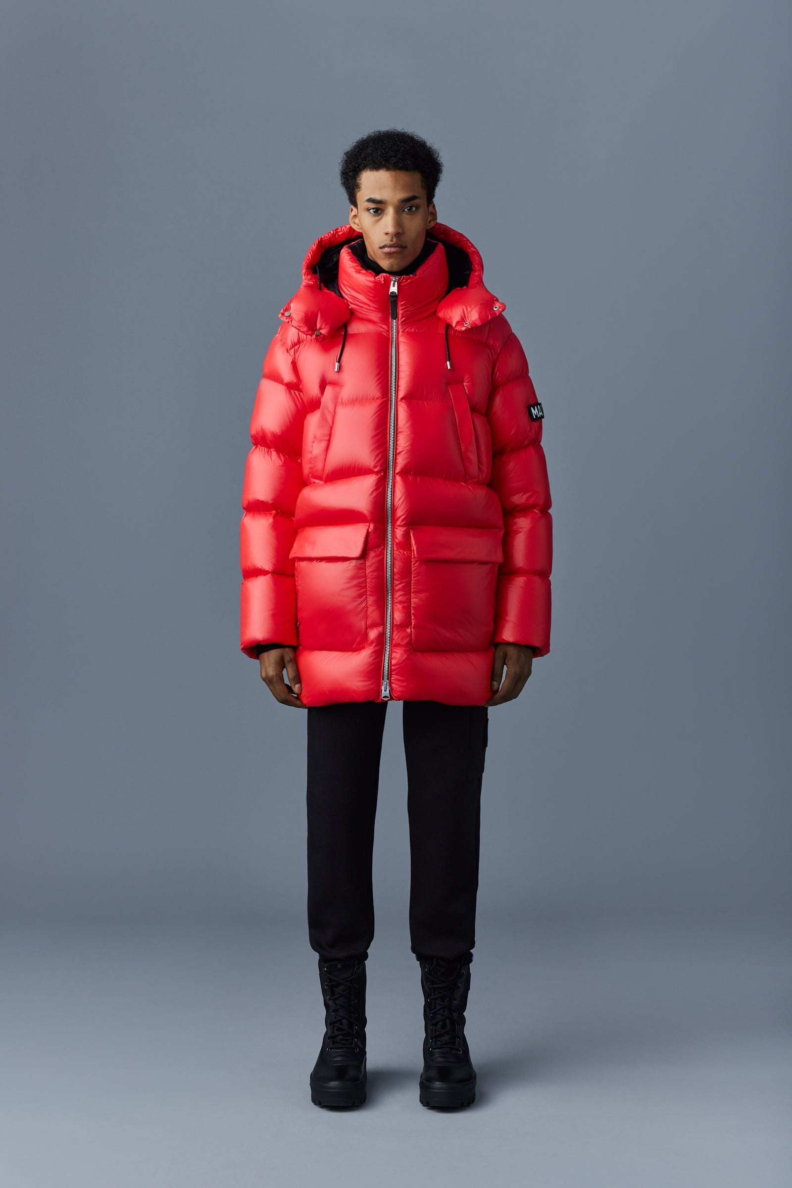 KENDRICK lustrous light down parka with hood - 2