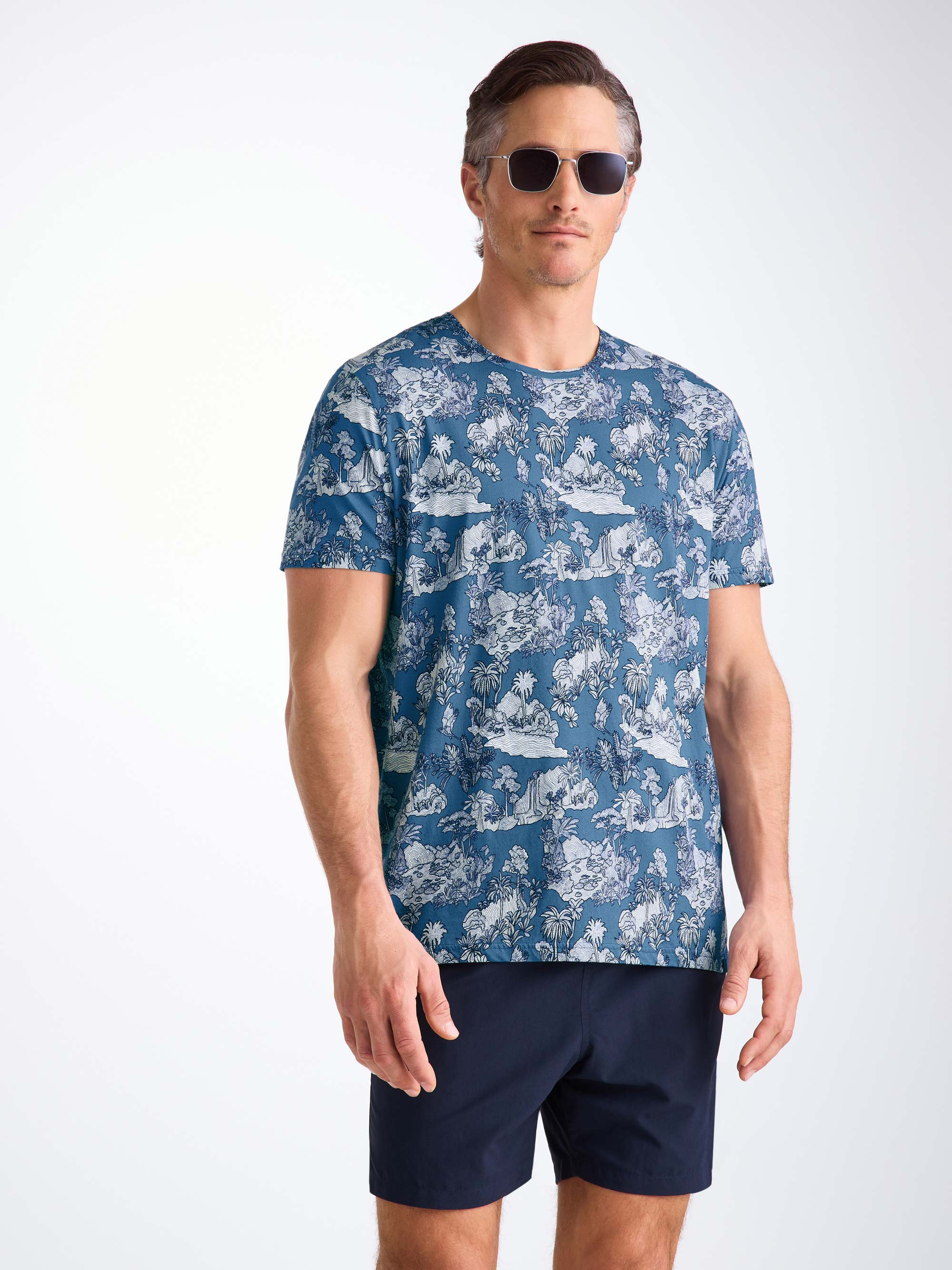 Men's T-Shirt Robin 17 Pima Cotton Blue - 5