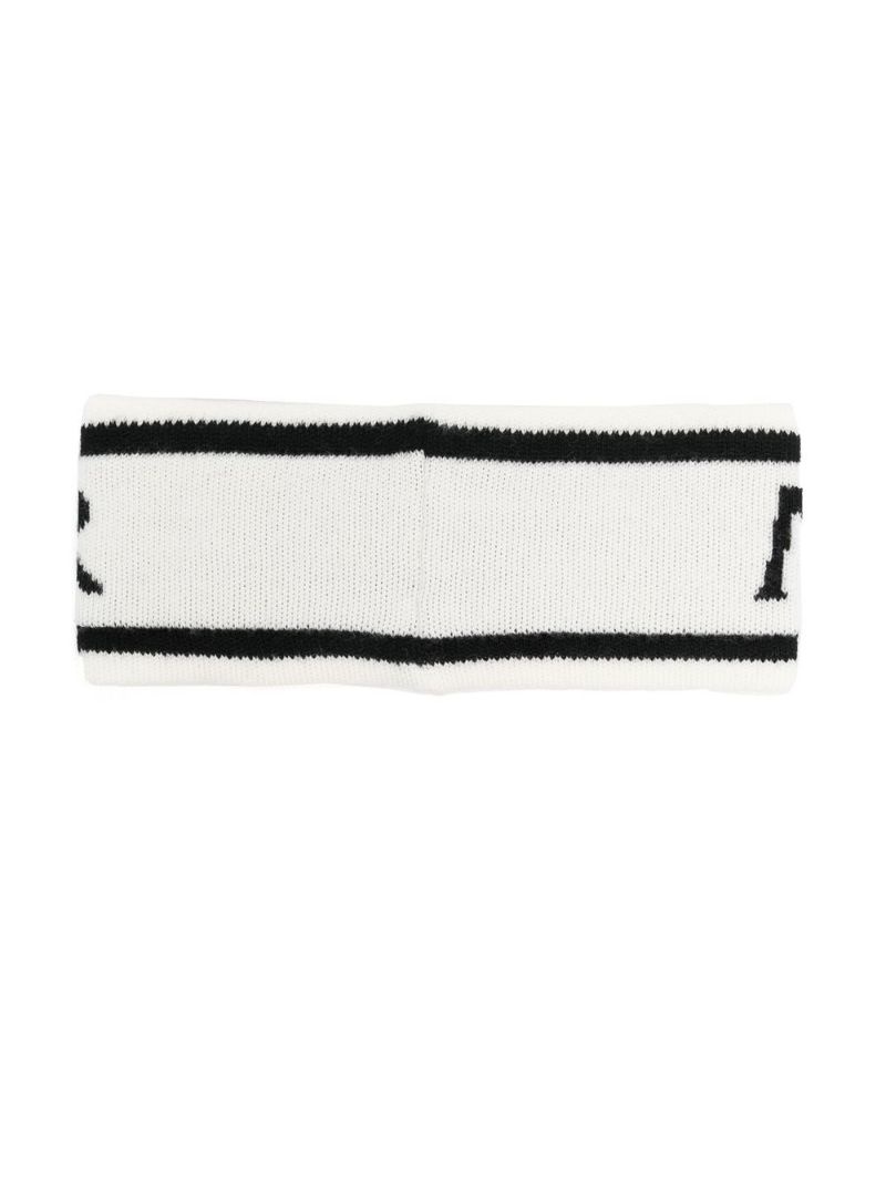 logo intarsia-knit headband - 2