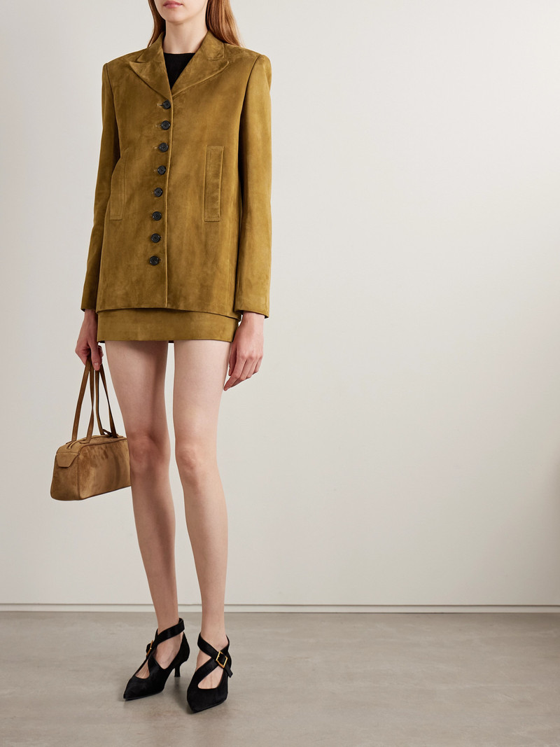 KHAITE Saraphina Suede Jacket outlook
