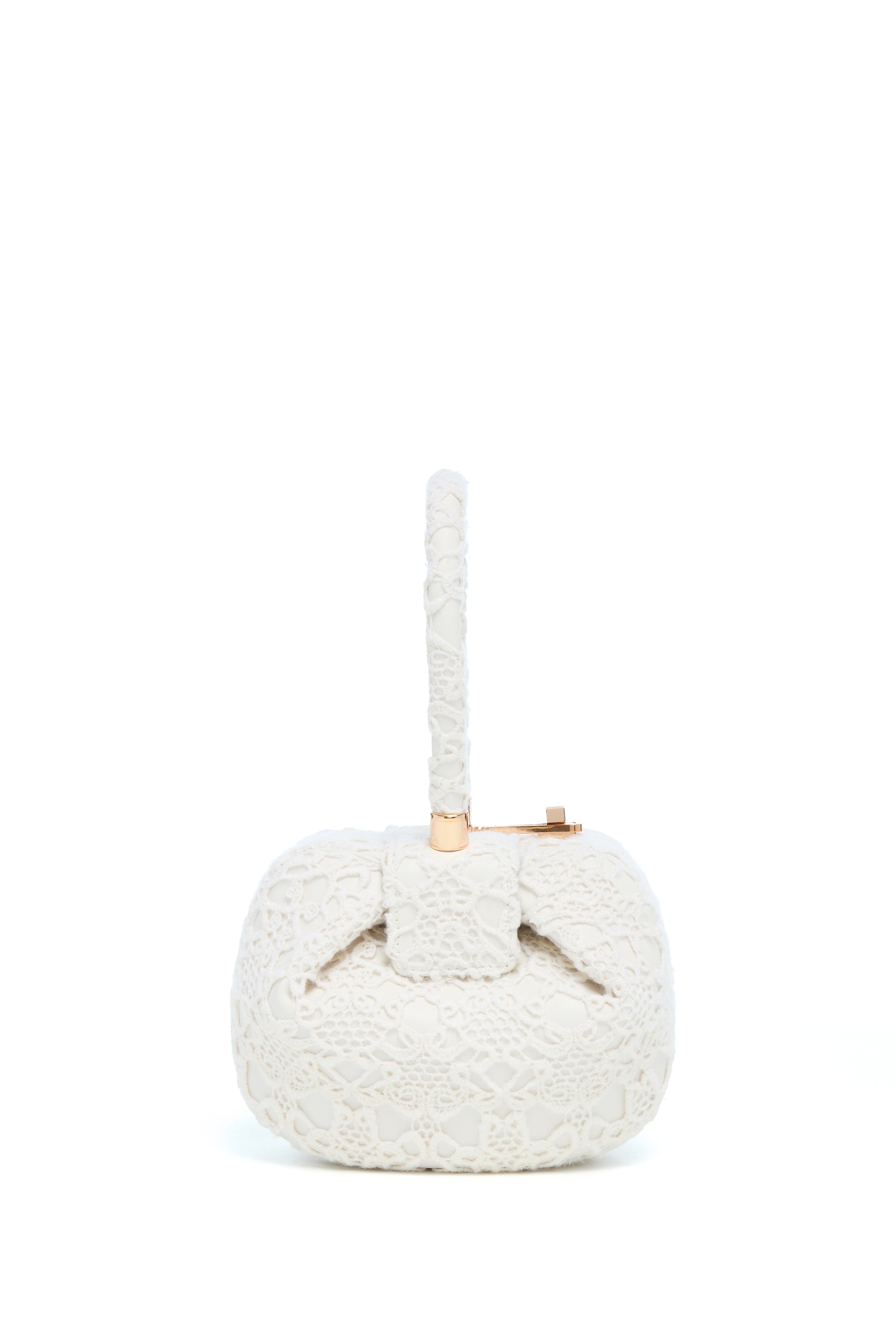 Demi Bag in Ivory Cashmere Lace - 6