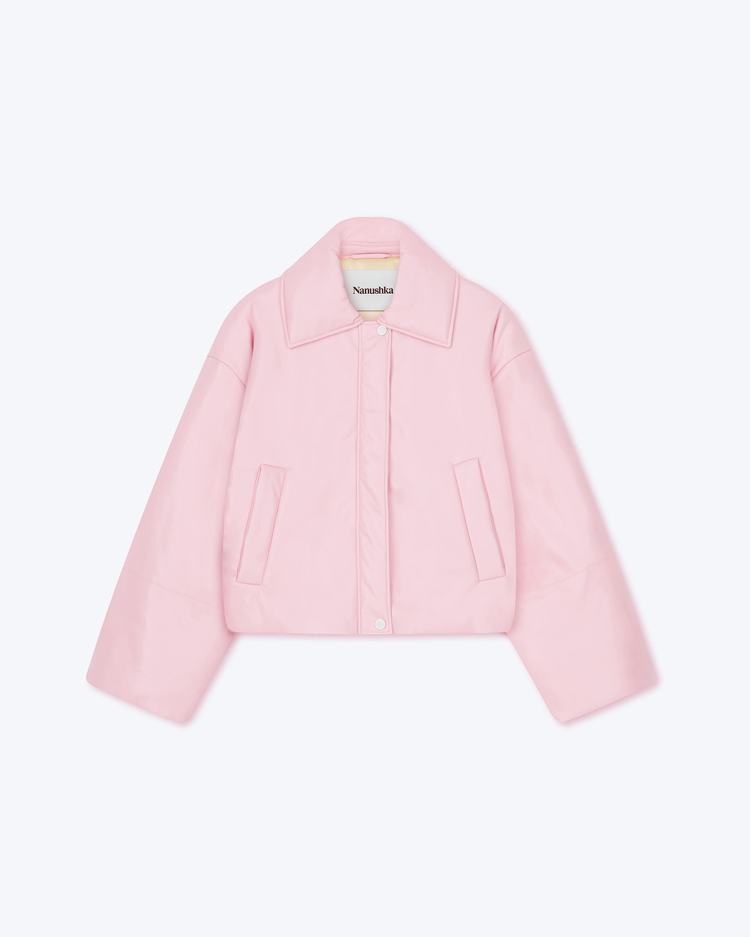 MADEE - OKOBOR™ alt-leather bomber jacket - Pink - 6