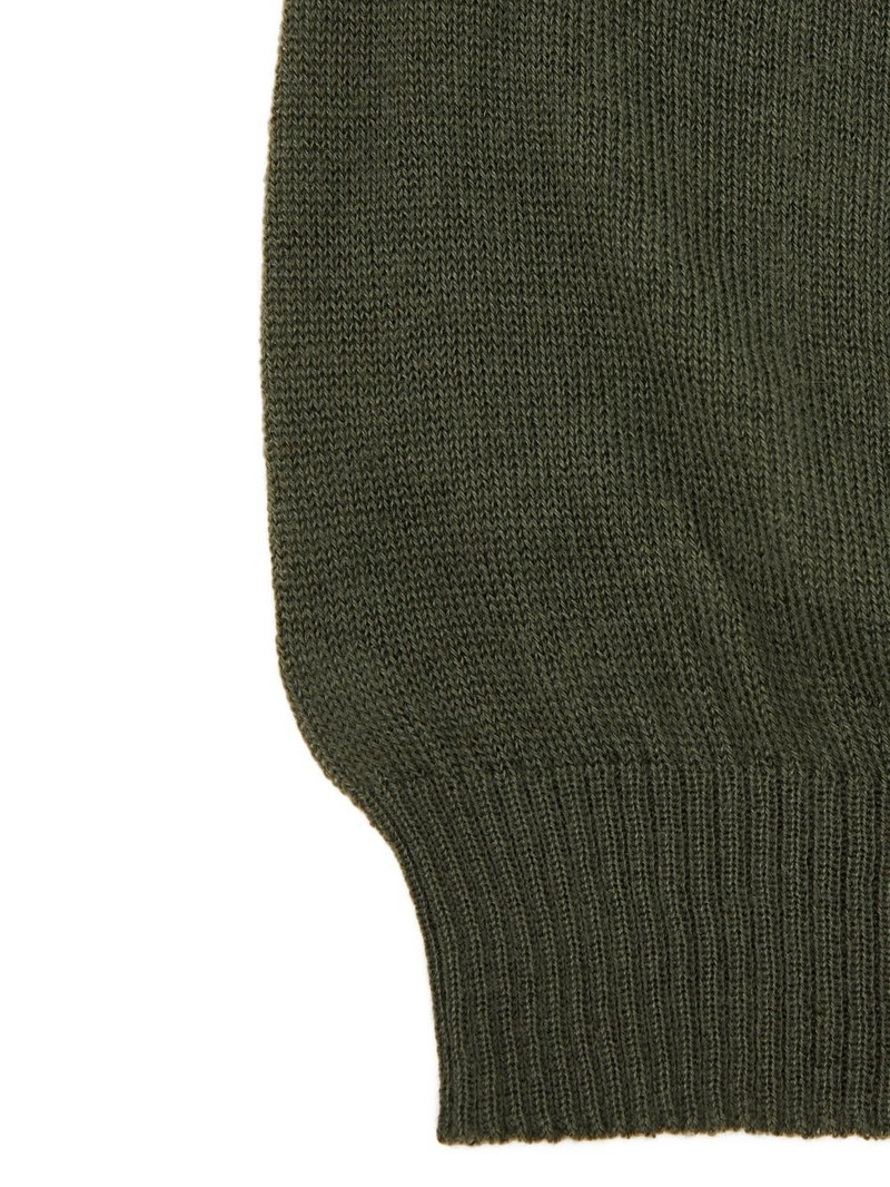 Green Virgin Wool Beanie 3