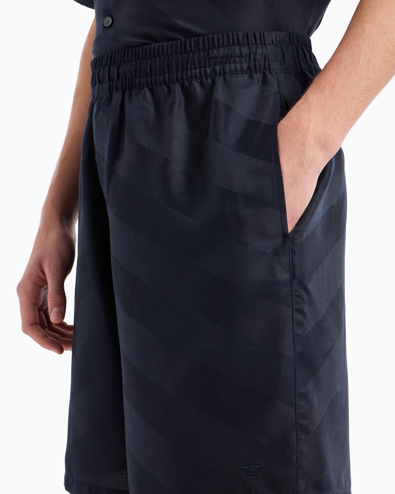 ASV all-over patterned Lyocell Bermuda shorts with an elasticated waist - 5