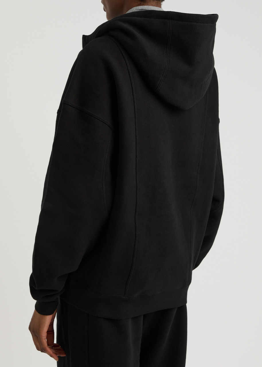 Saint Laurent Panelled Half-zip Hooded Cotton Sweatshirt - 3