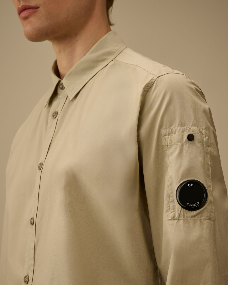 Popeline Long Sleeve Lens Button Shirt 5
