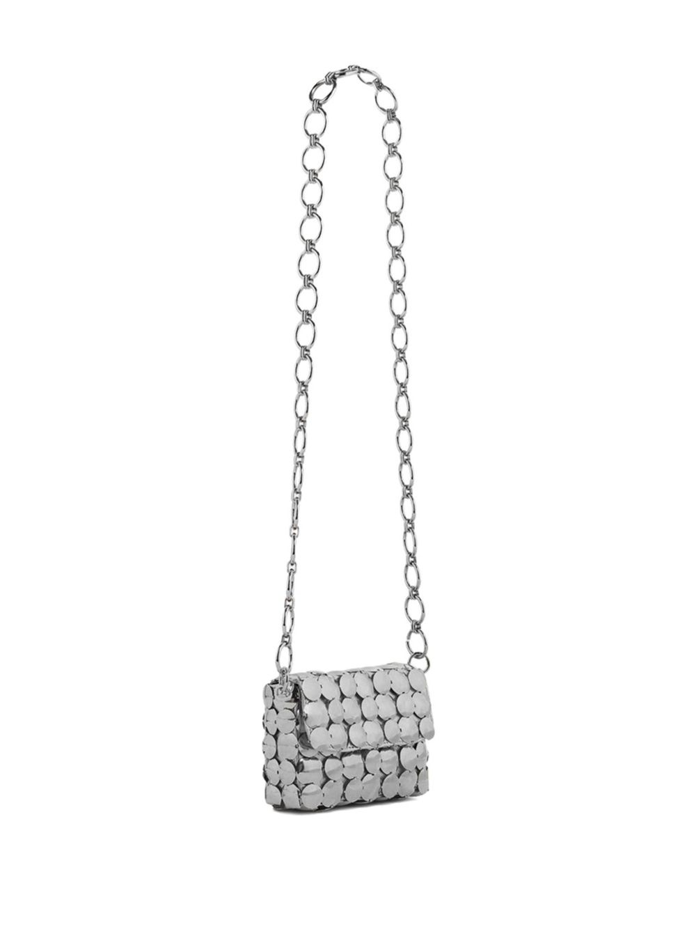 metallic silver shoulder bag - 4