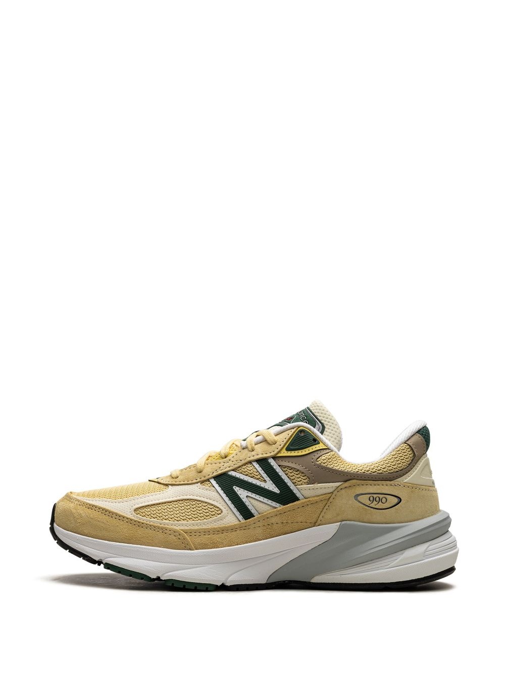 990 "Pale Yellow/Forest Green" sneakers - 5