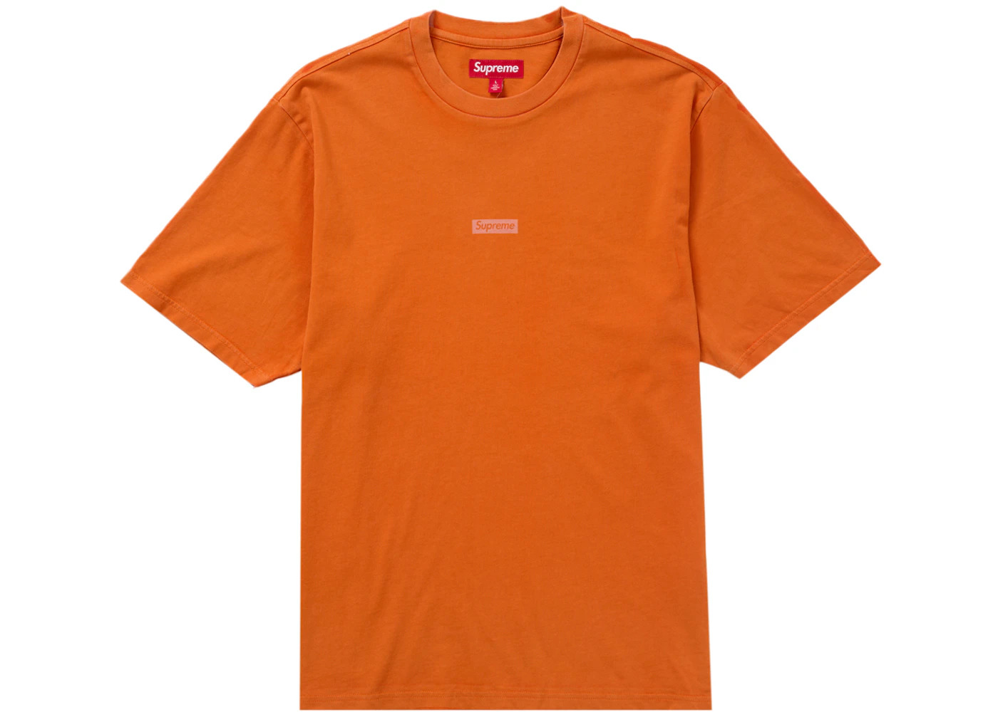 Supreme Overprint Small Box S/S Top Orange - 1