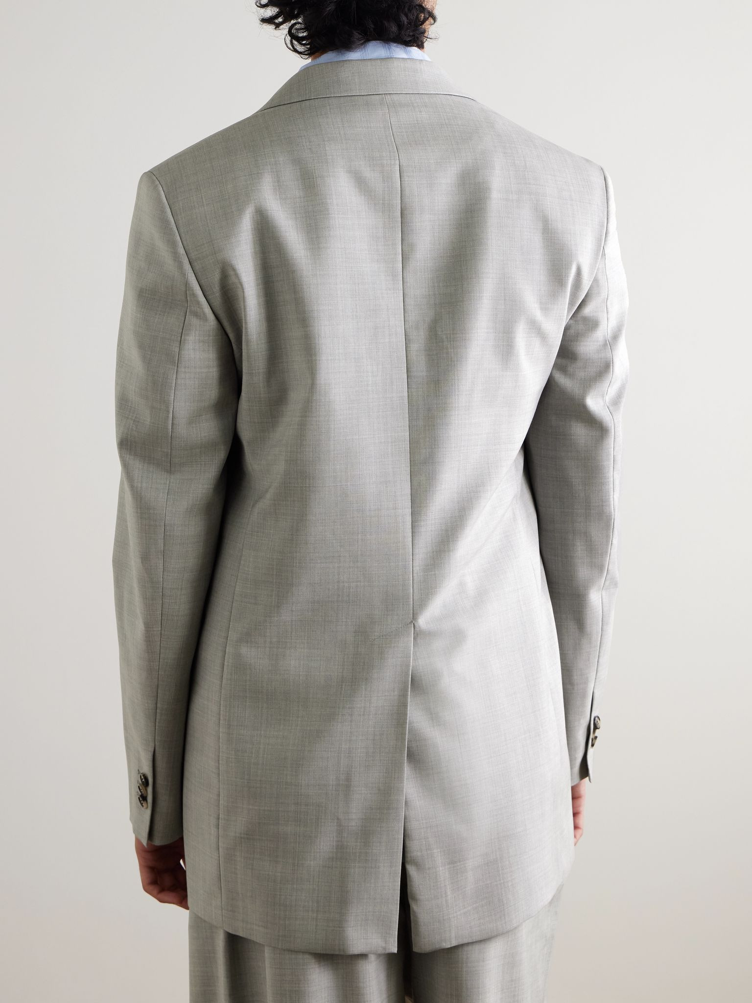 Wool Blazer Light gray - 3