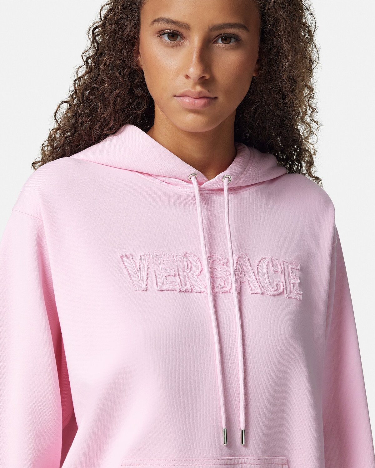 Fringed Embroidered Logo Hoodie - 3
