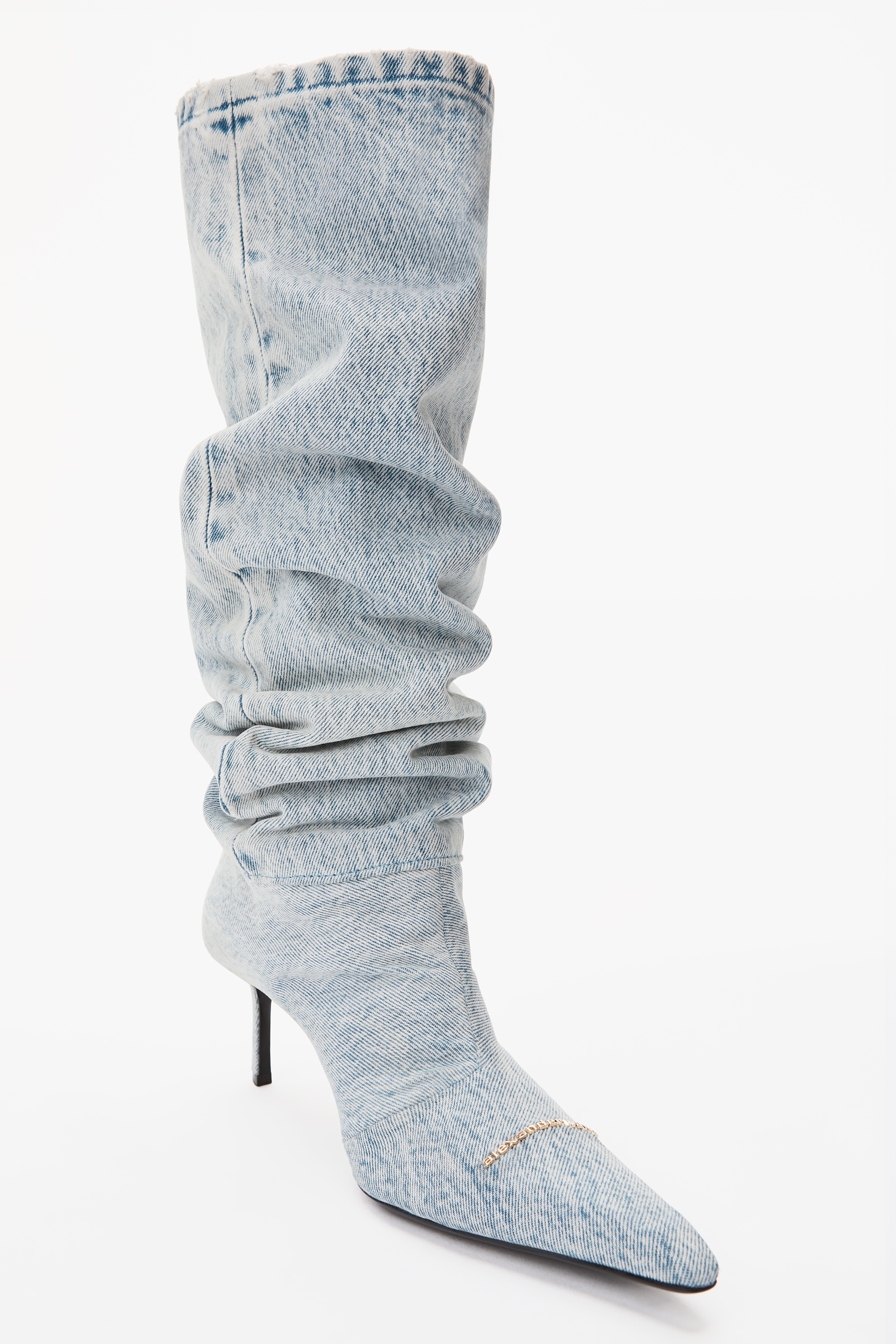 VIOLA 65 SLOUCH BOOT IN DENIM - 4
