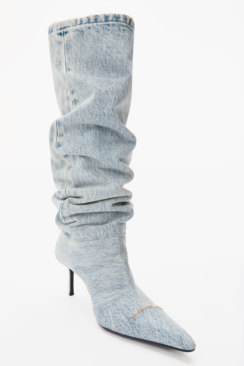 VIOLA 65 SLOUCH BOOT IN DENIM 4