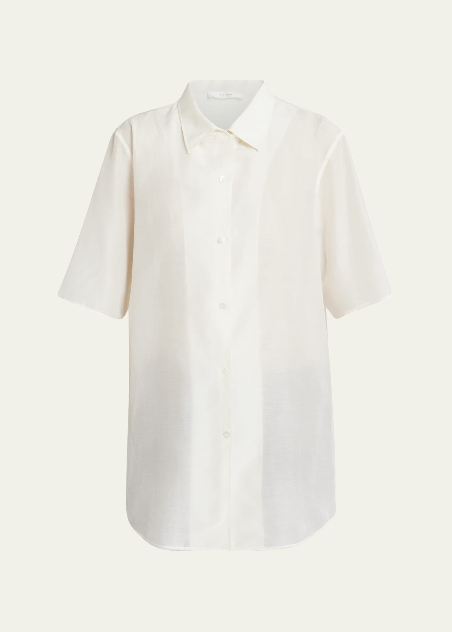 Vale Short-Sleeve Cotton Button-Down Shirt - 1