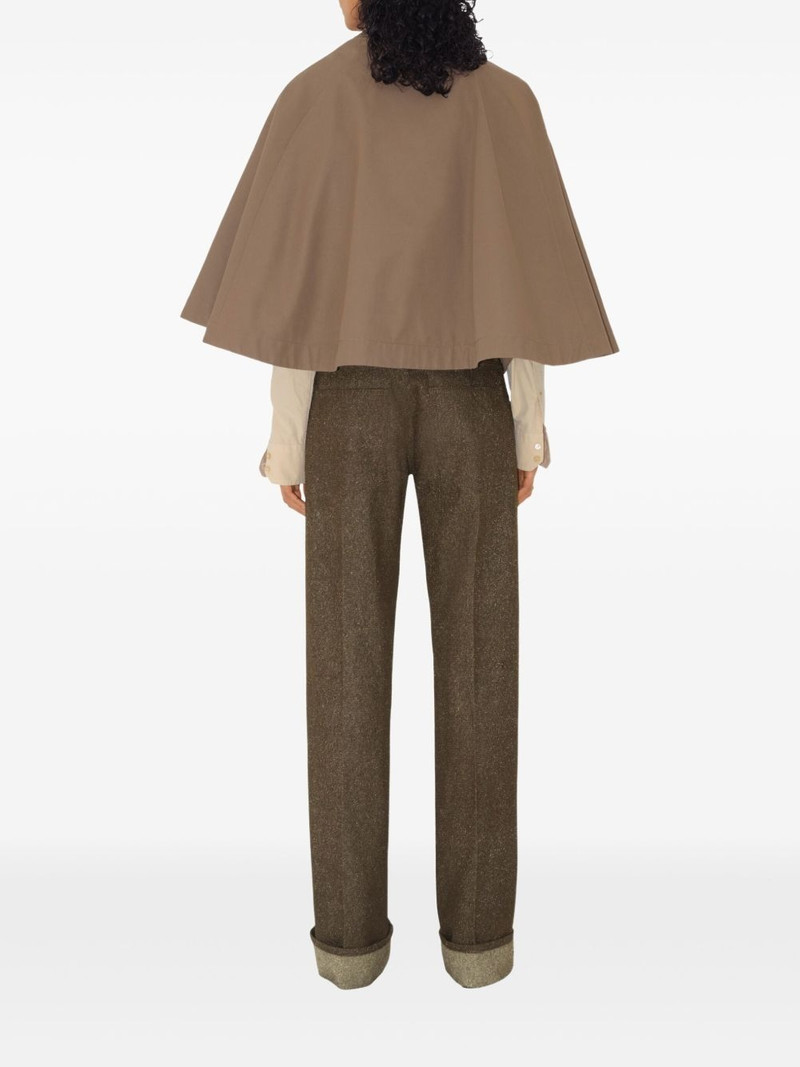 Burberry twill-weave cape outlook