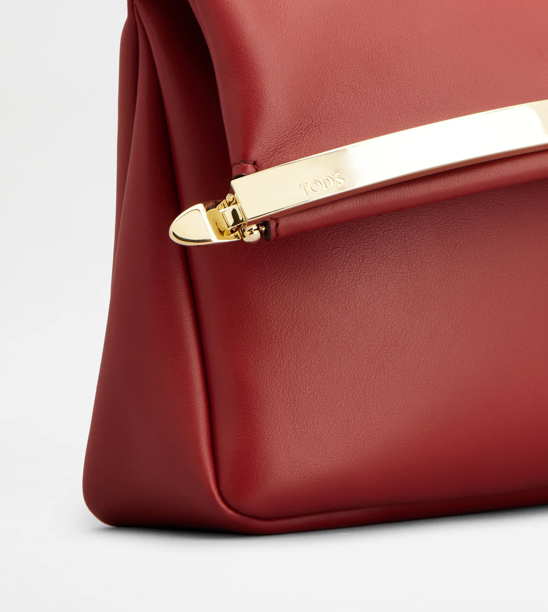 TOD'S MAGENTA BAG FLAP BAG IN LEATHER SMALL - RED - 6