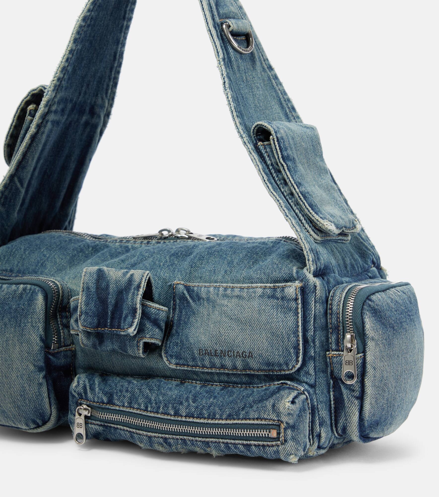 Superbusy Small denim crossbody bag - 6