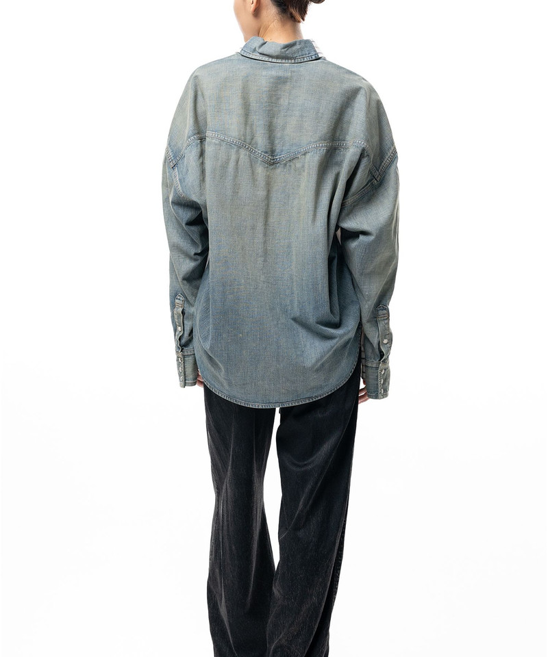 Front Back Combined Stripe Shirt 7