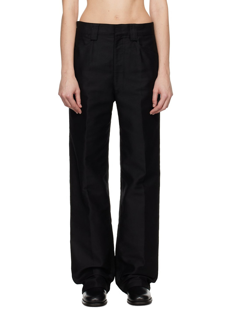 Black Straight Trousers 1