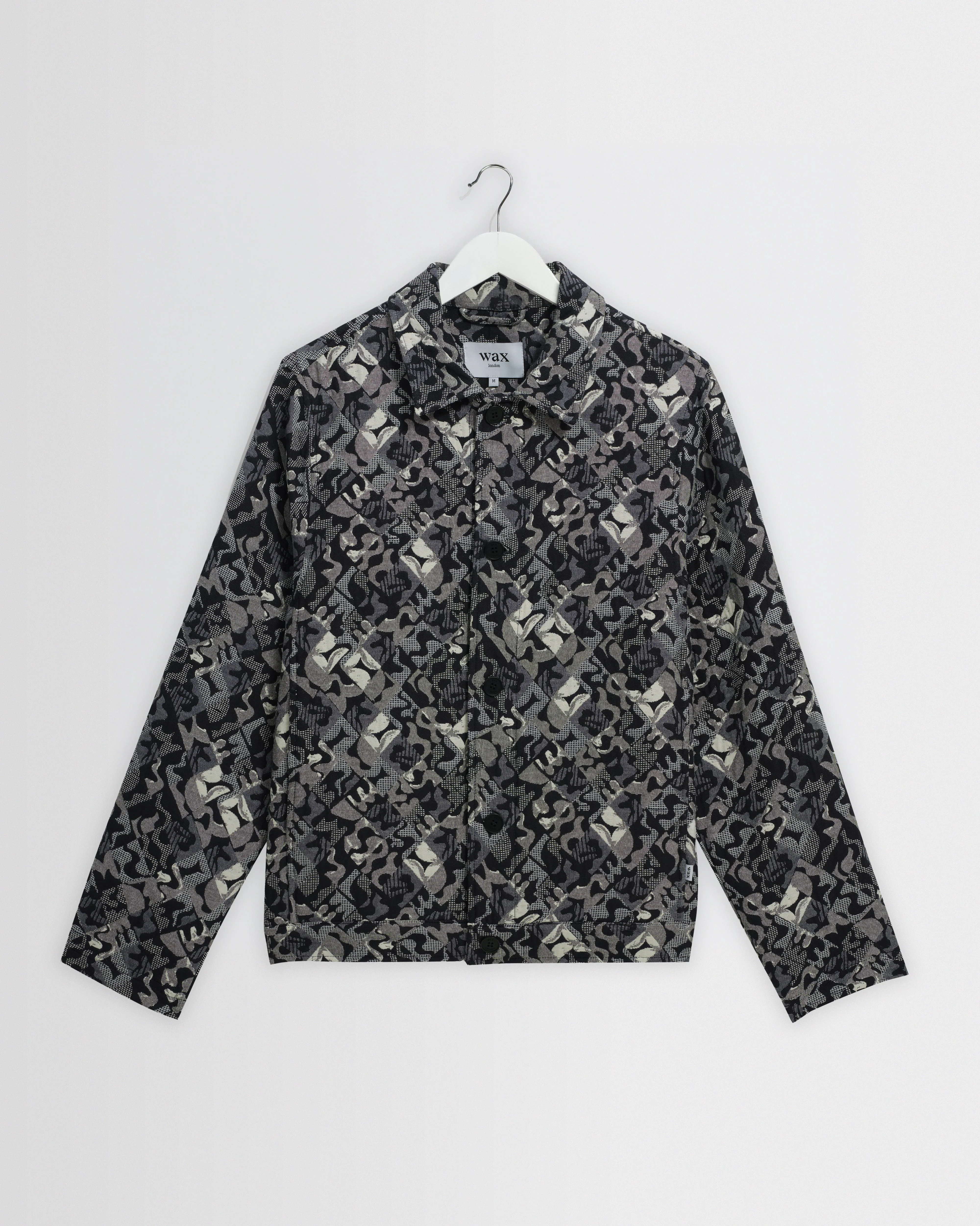 Iggy - Navy And Ecru Tile Jacquard Jacket - 1