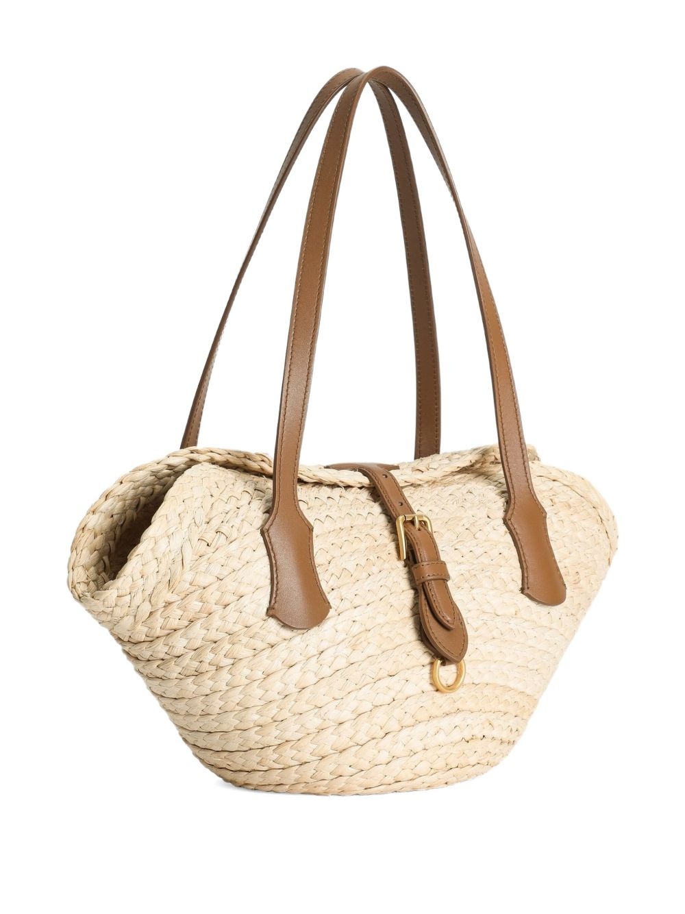 woven-raffia basket bag - 4