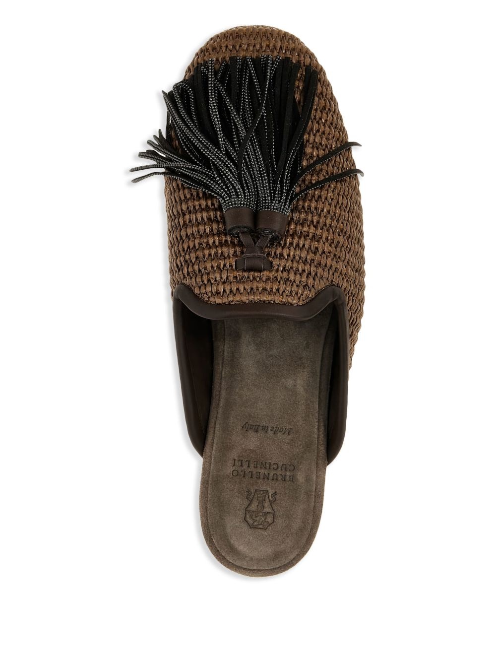 Jewel tassel mules - 4
