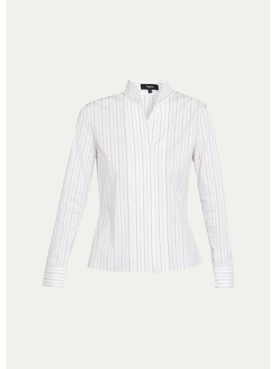 Pinstriped Tailored Shirt - 1