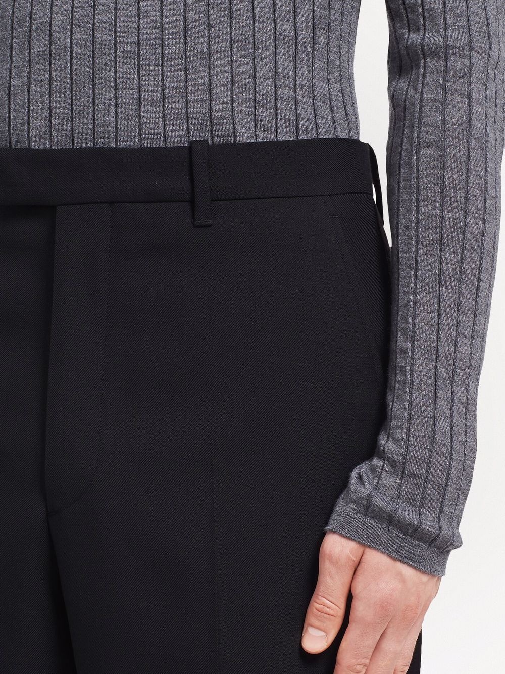 straight-leg tailored trousers - 5