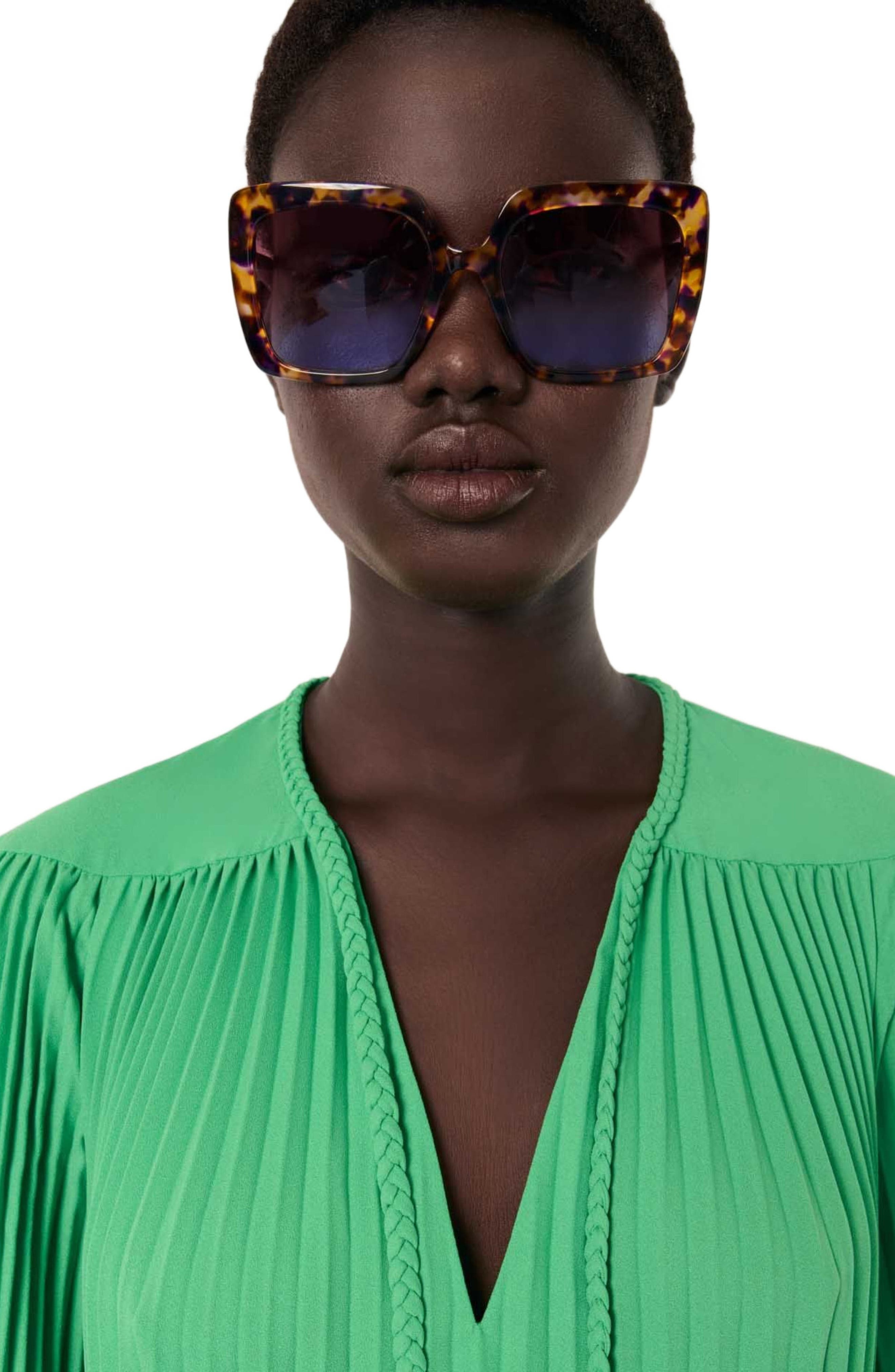 maje Short pleated dress in Green at Nordstrom - 7