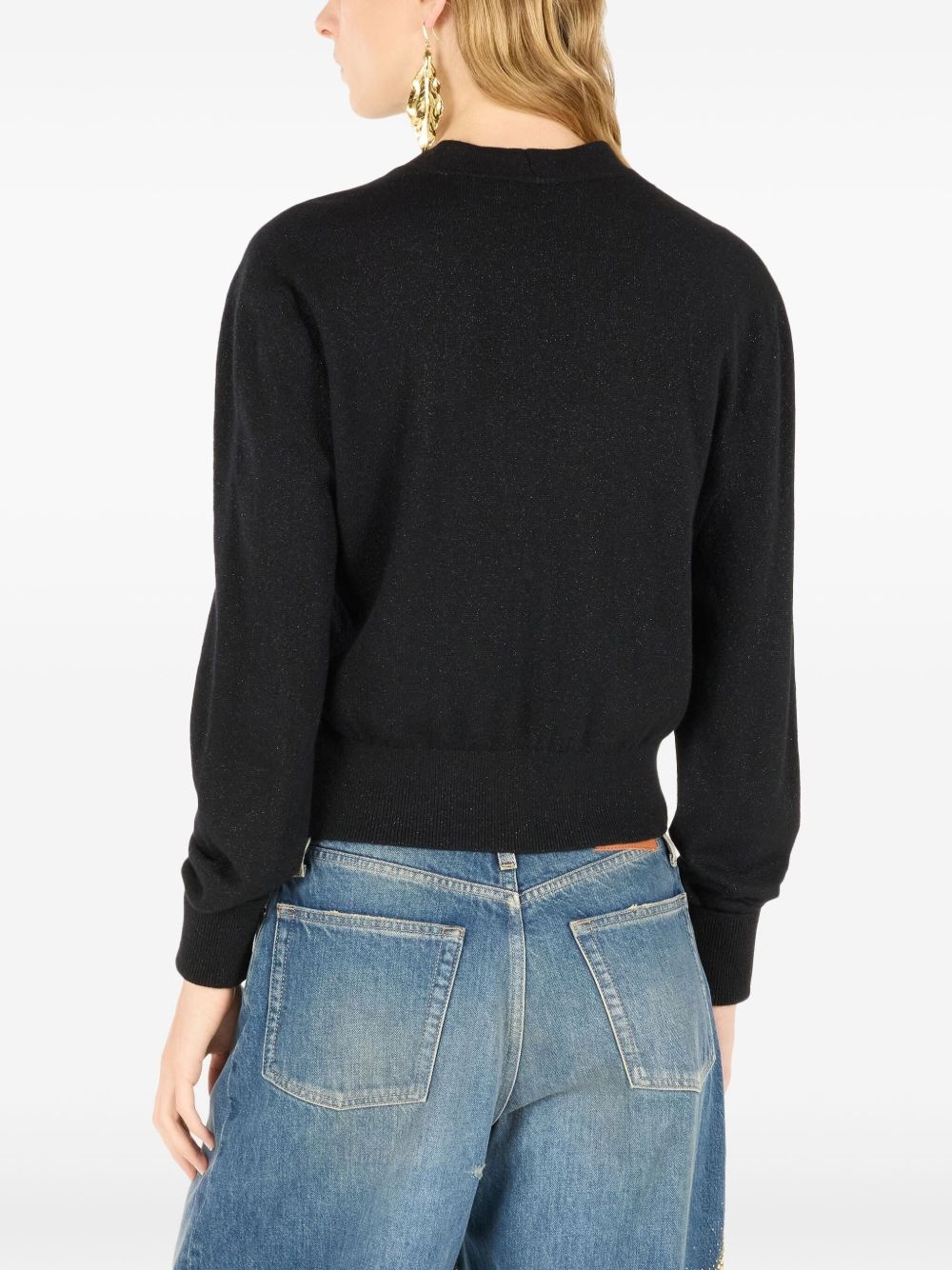cropped button-up cardigan - 5