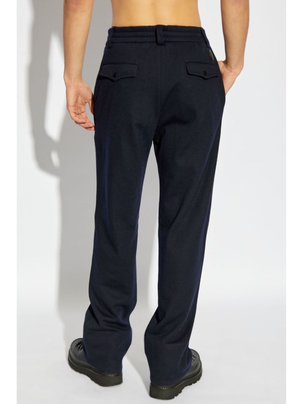 drawstring track pants - 4