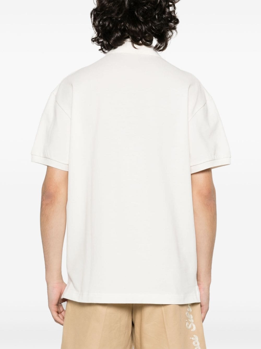 embroidered-logo polo shirt - 4