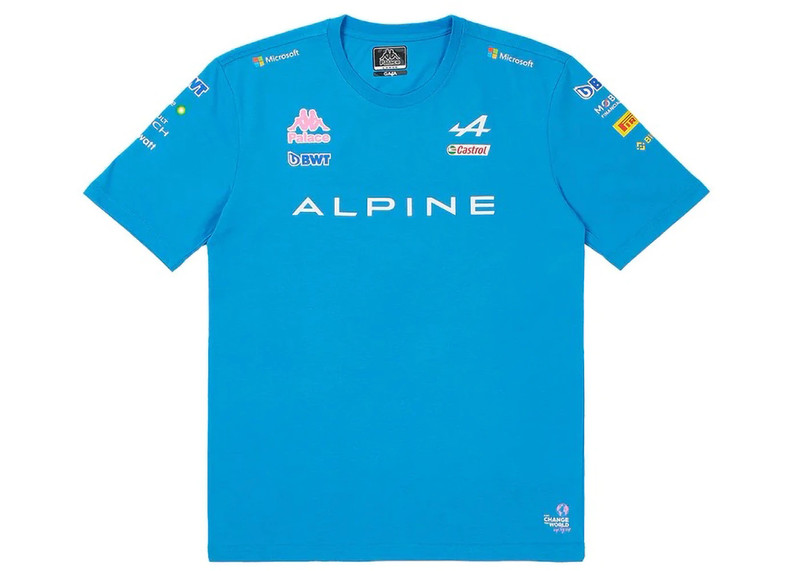 PALACE Palace x Kappa For Alpine T-shirt Blue outlook
