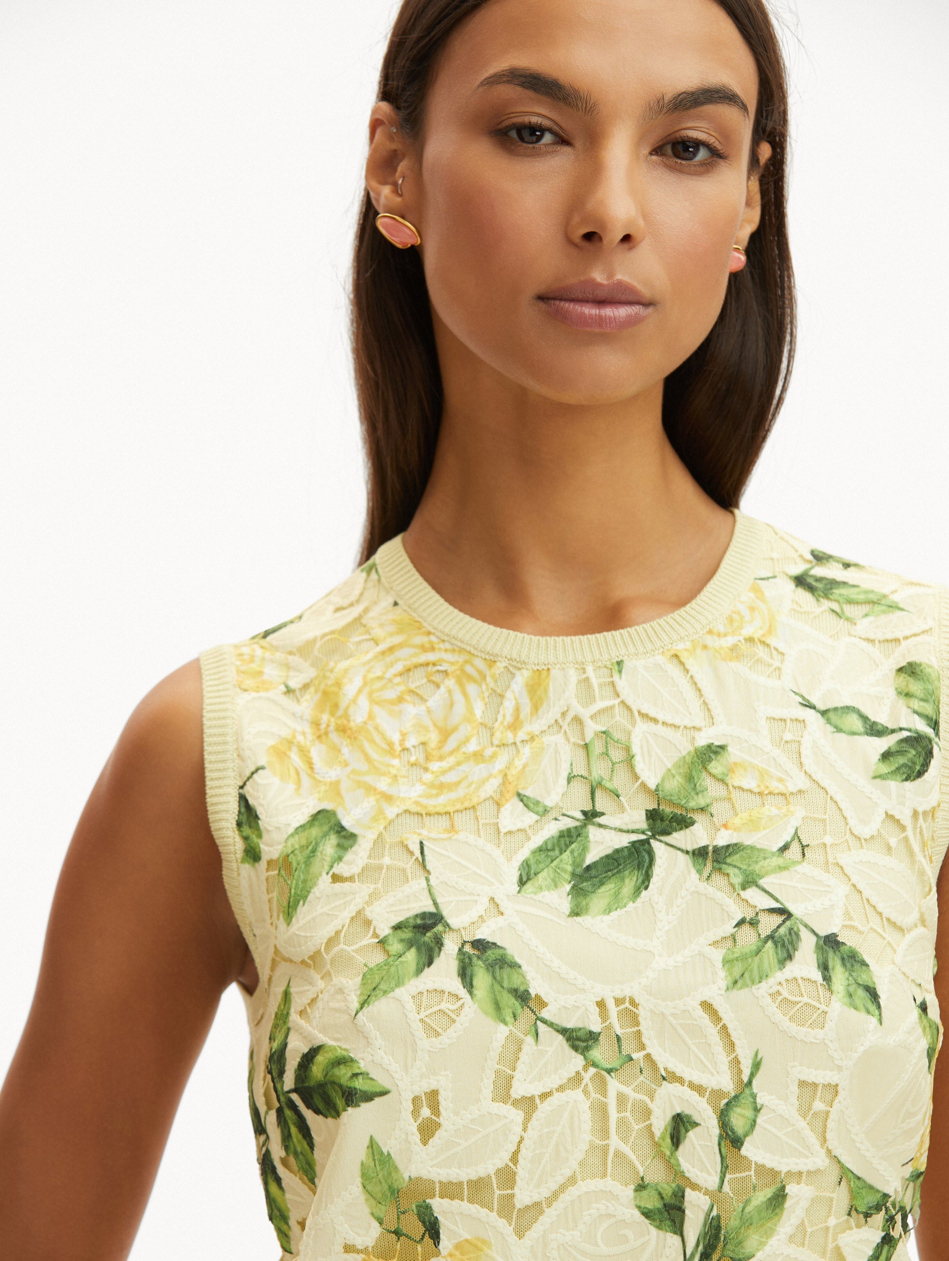 ENGLISH ROSE GUIPURE INSET TANK - 6