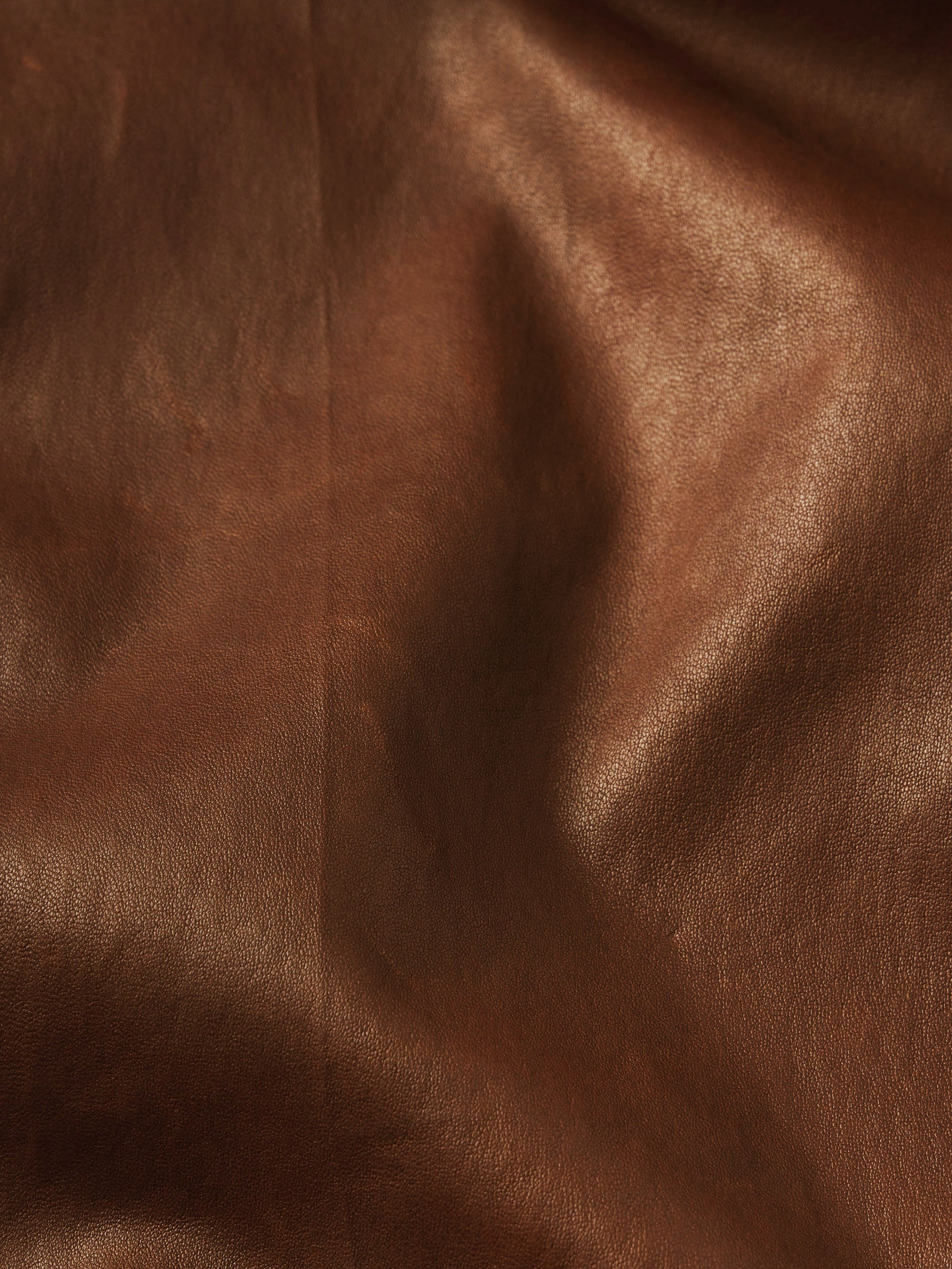 Le Slim Palazzo Leather in Cedar - 7