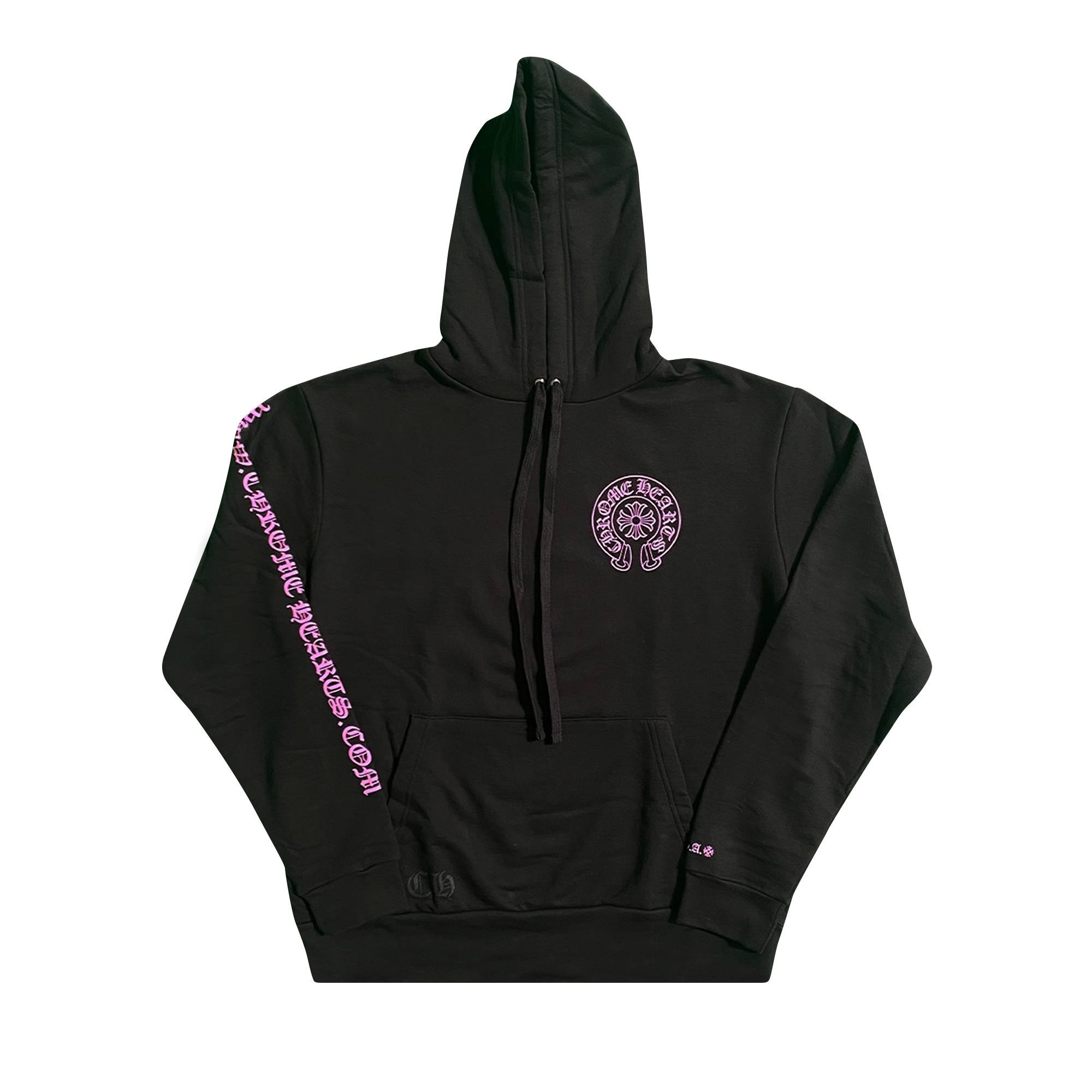 Chrome Hearts Horse Shoe Hoodie (Web Exclusive) 'Black/Pink' - 1