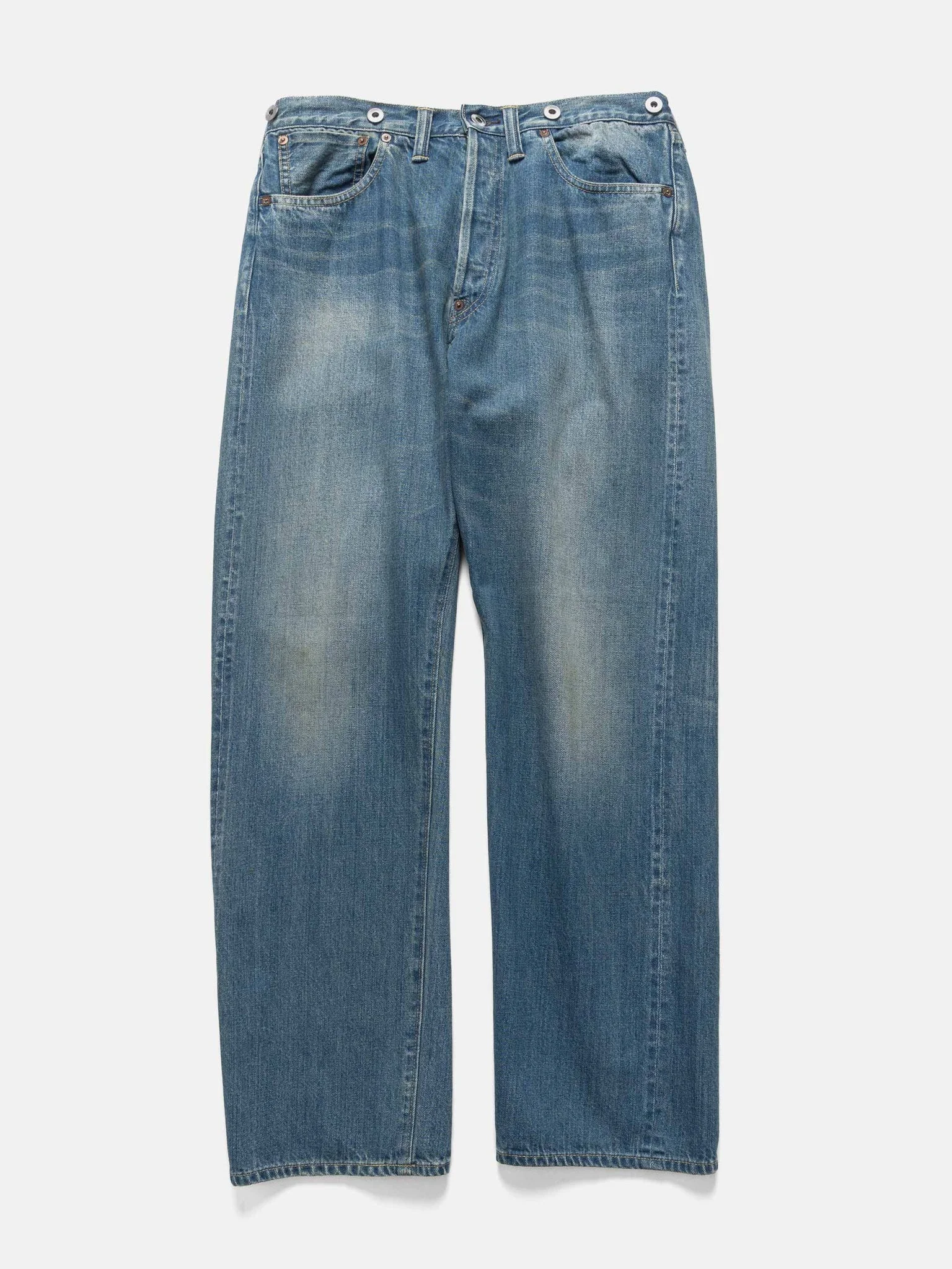 No.2 Washed Denim Pants Indigo - 1