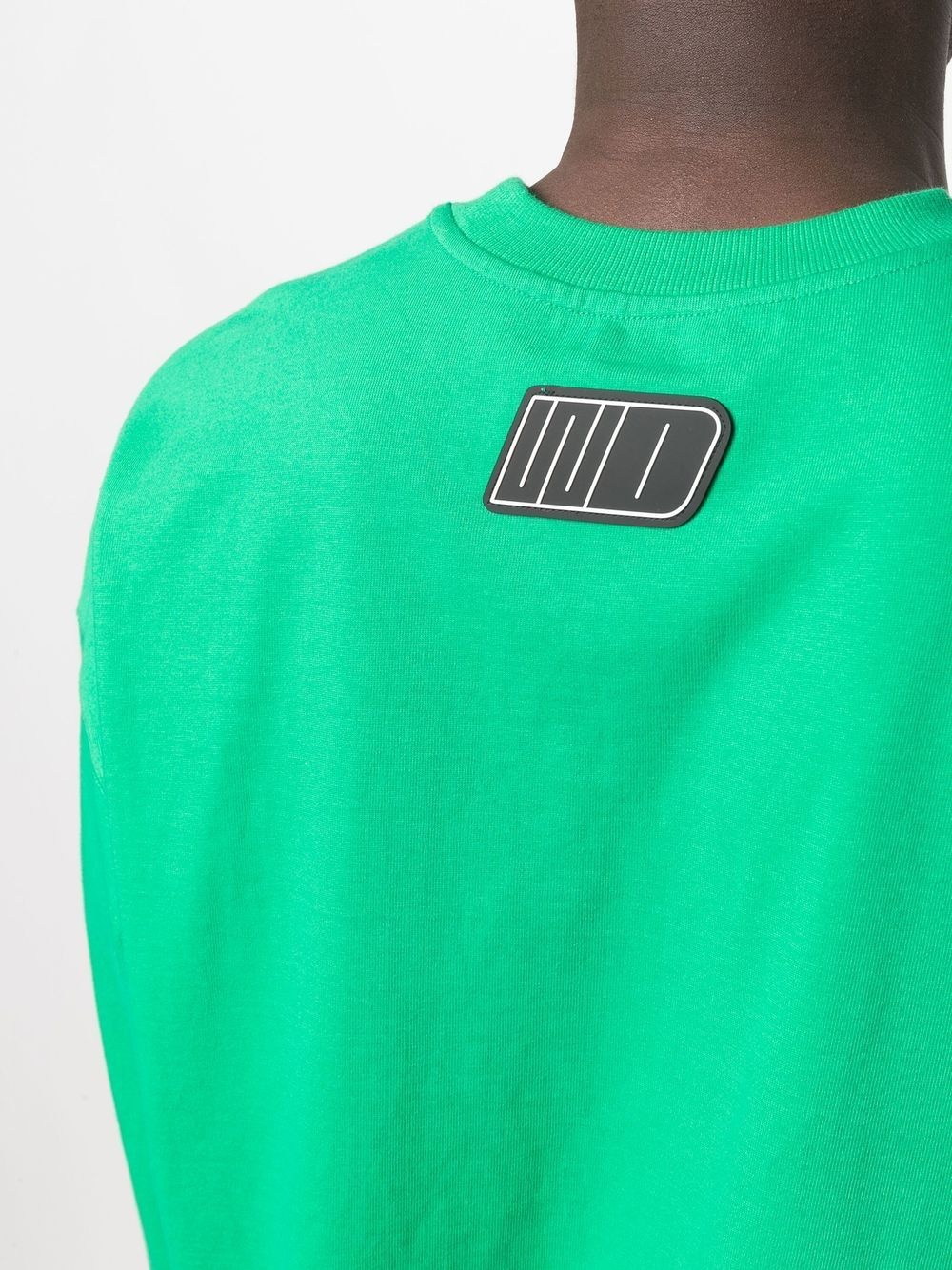 logo-print cotton sweatshirt - 6