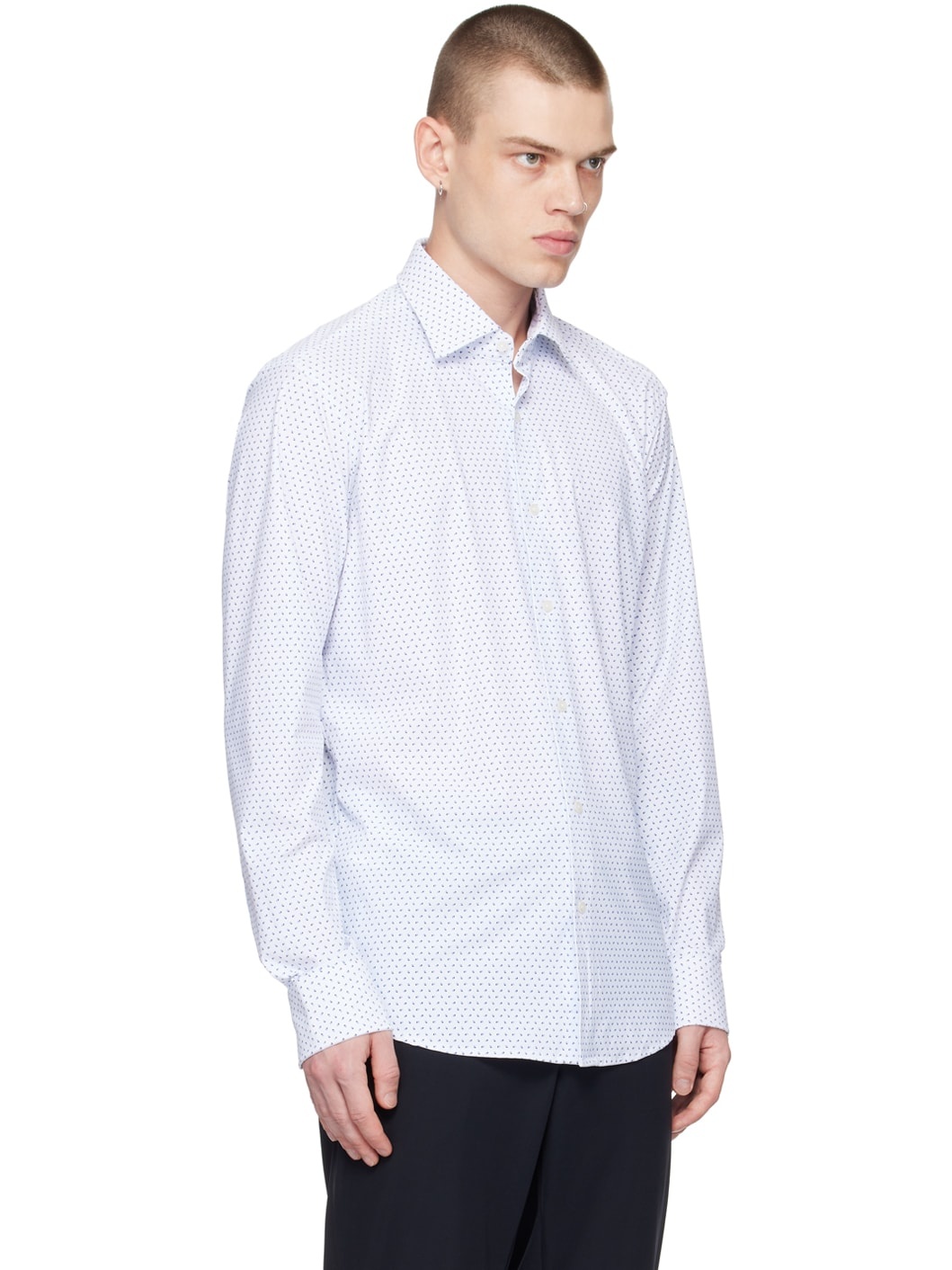 White Regular-Fit Shirt - 2