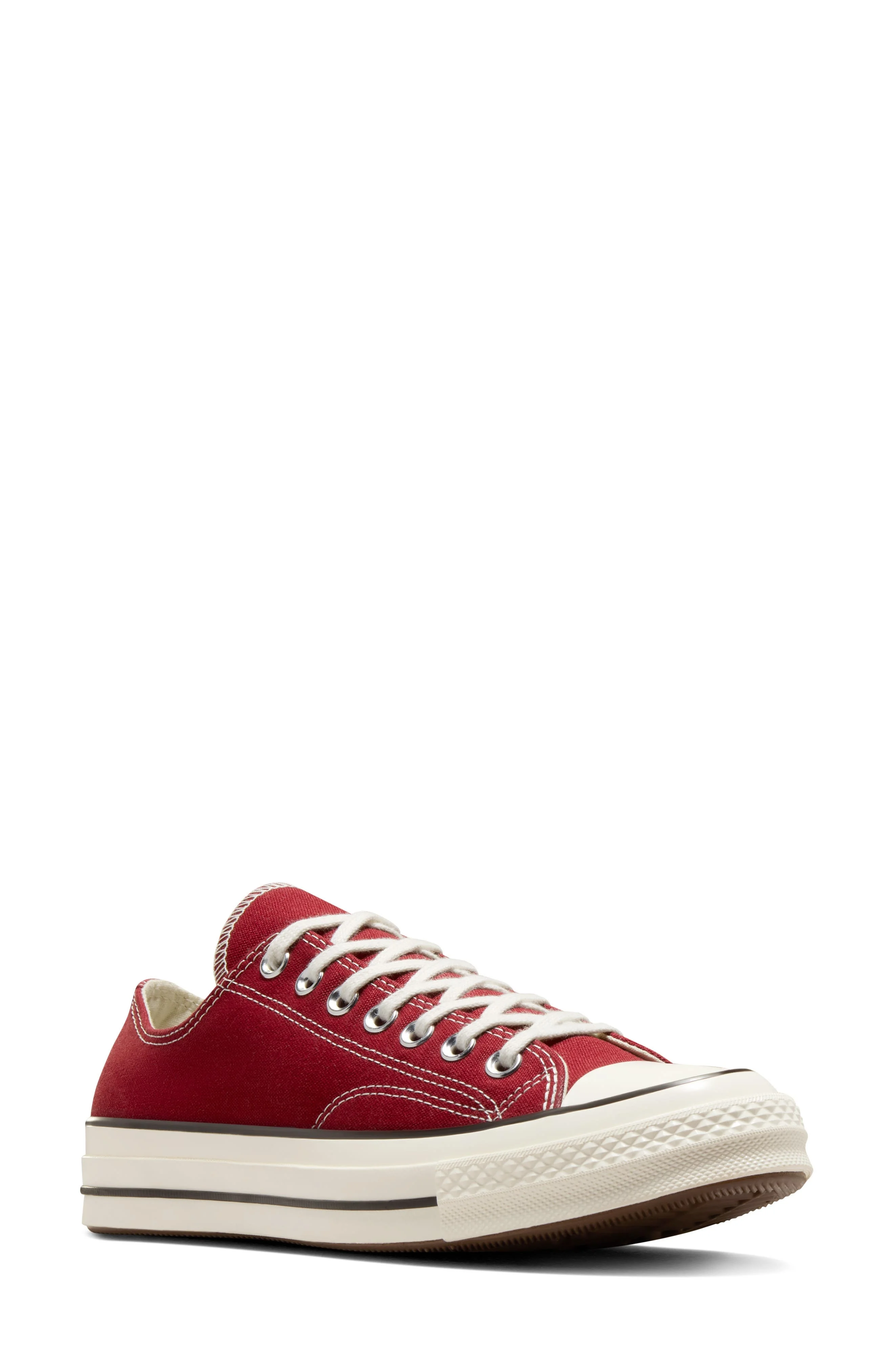 Converse Chuck 70 Oxford Sneaker in Park Red/Egret/Black at Nordstrom - 1