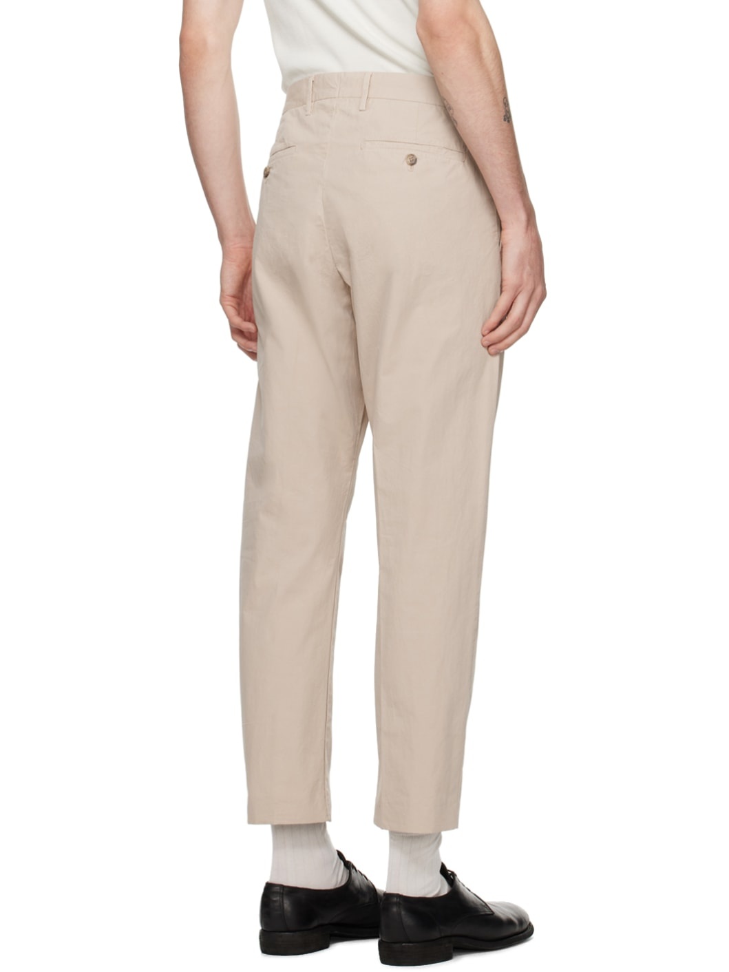 Beige Bill 1080 Trousers - 3