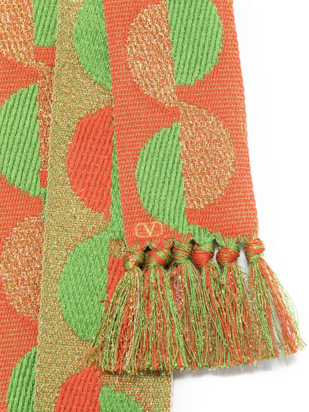 Valentino pattern-jacquard scarf | REVERSIBLE