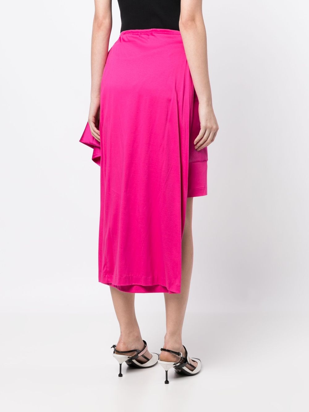 asymmetric midi skirt - 4