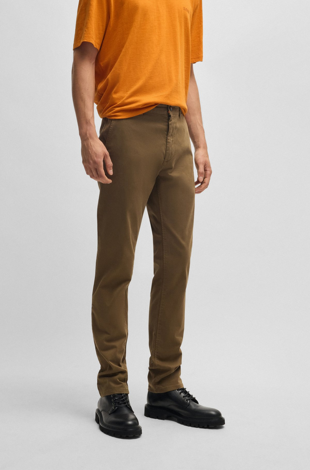 SLIM-FIT CHINOS IN STRETCH COTTON - 2
