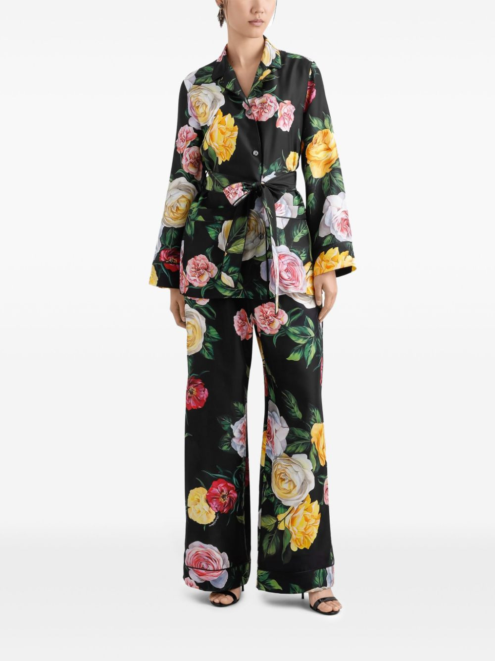 Dolce & Gabbana Women Rose Print Shirt - 5
