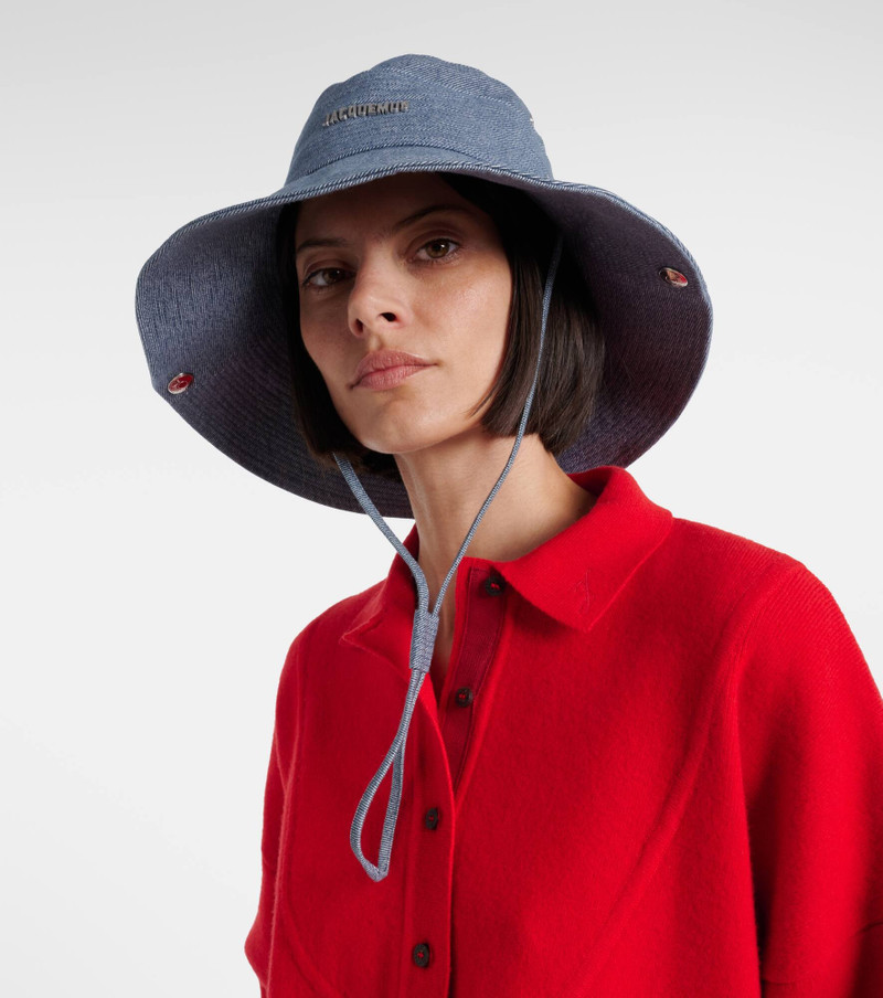 JACQUEMUS Bob De-Nîmes denim bucket hat outlook