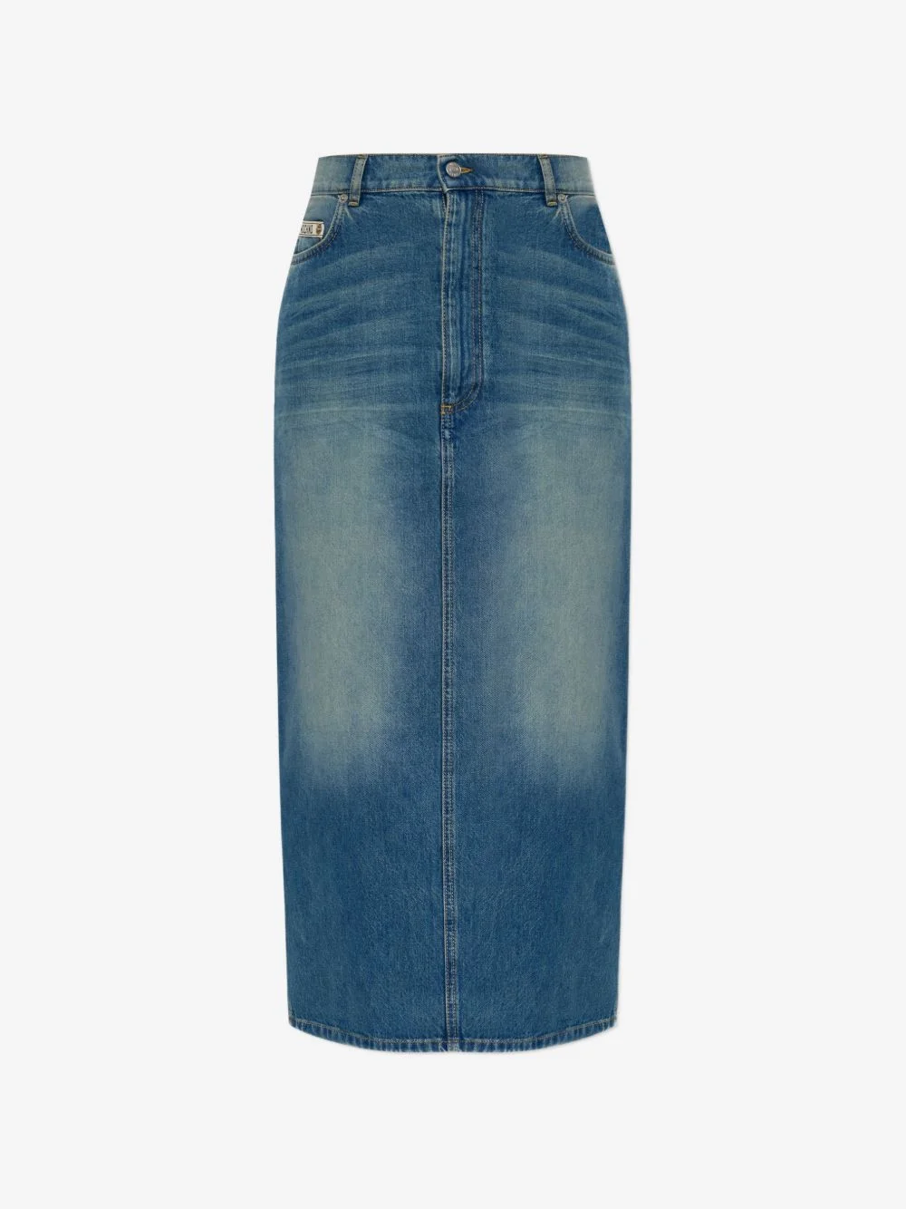 logo-label midi skirt - 1