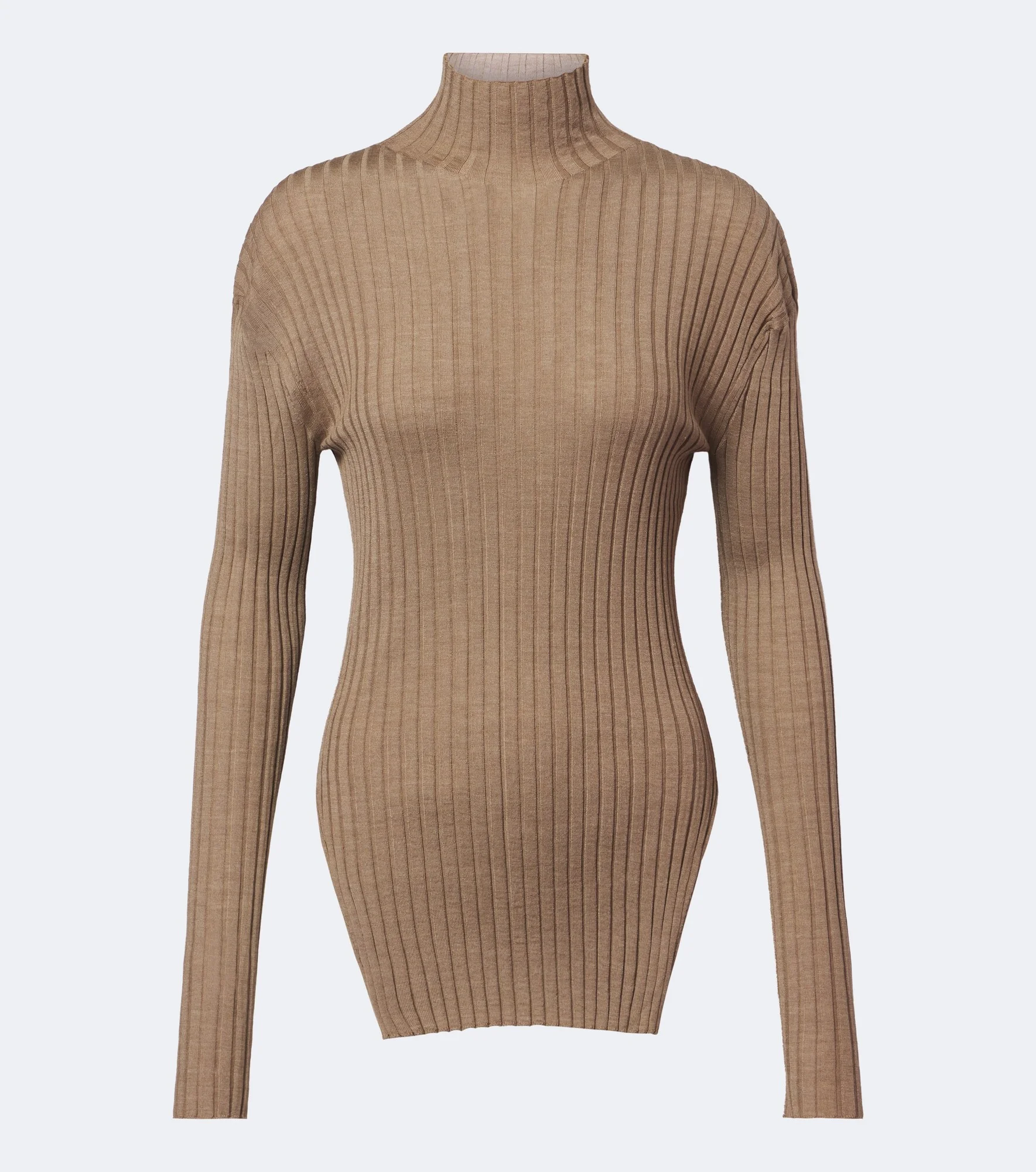 Vinci wool and silk turtleneck top - 1
