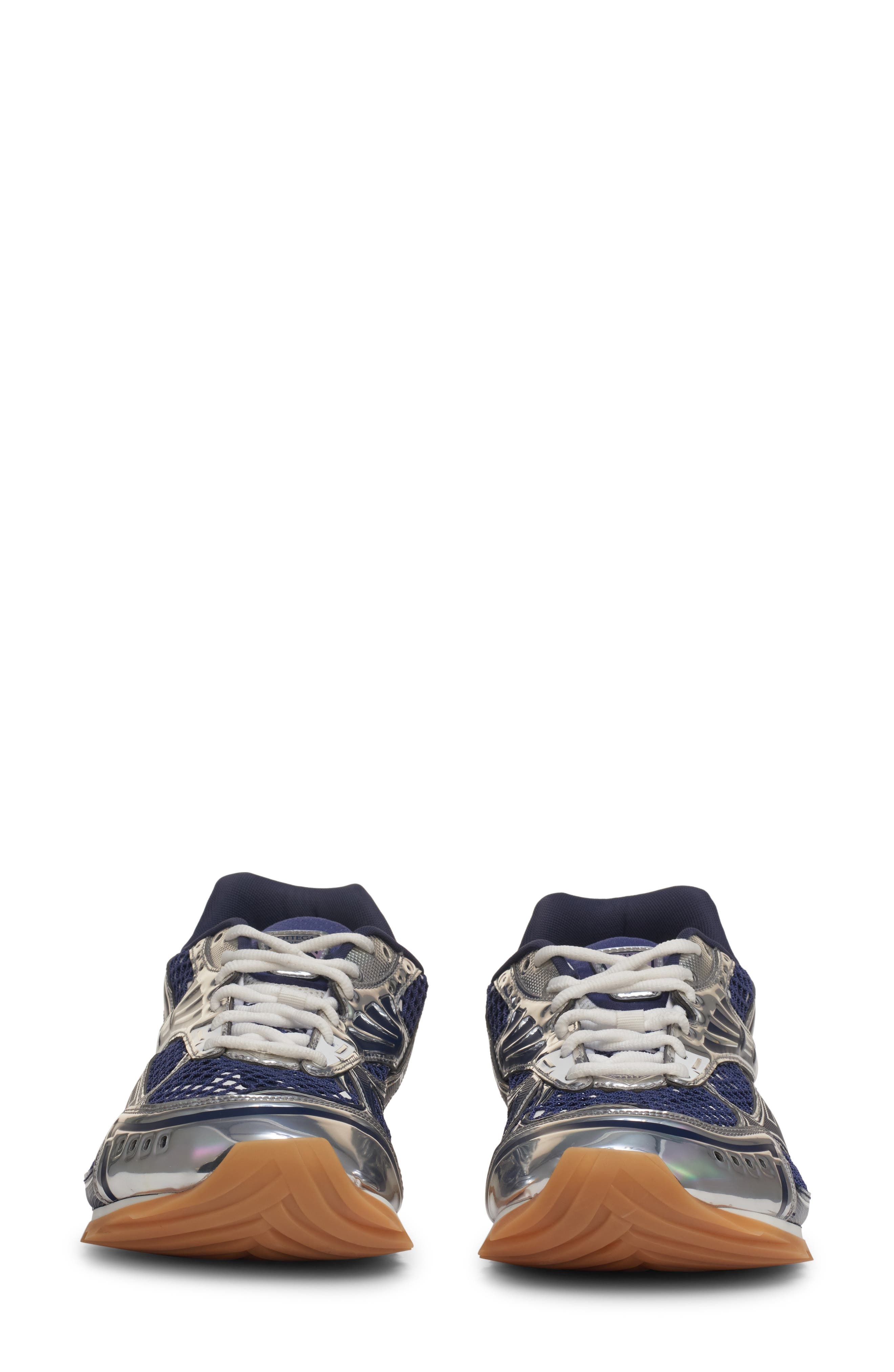 Bottega Veneta Orbit Low Top Sneaker in Abyss-Silver at Nordstrom - 4